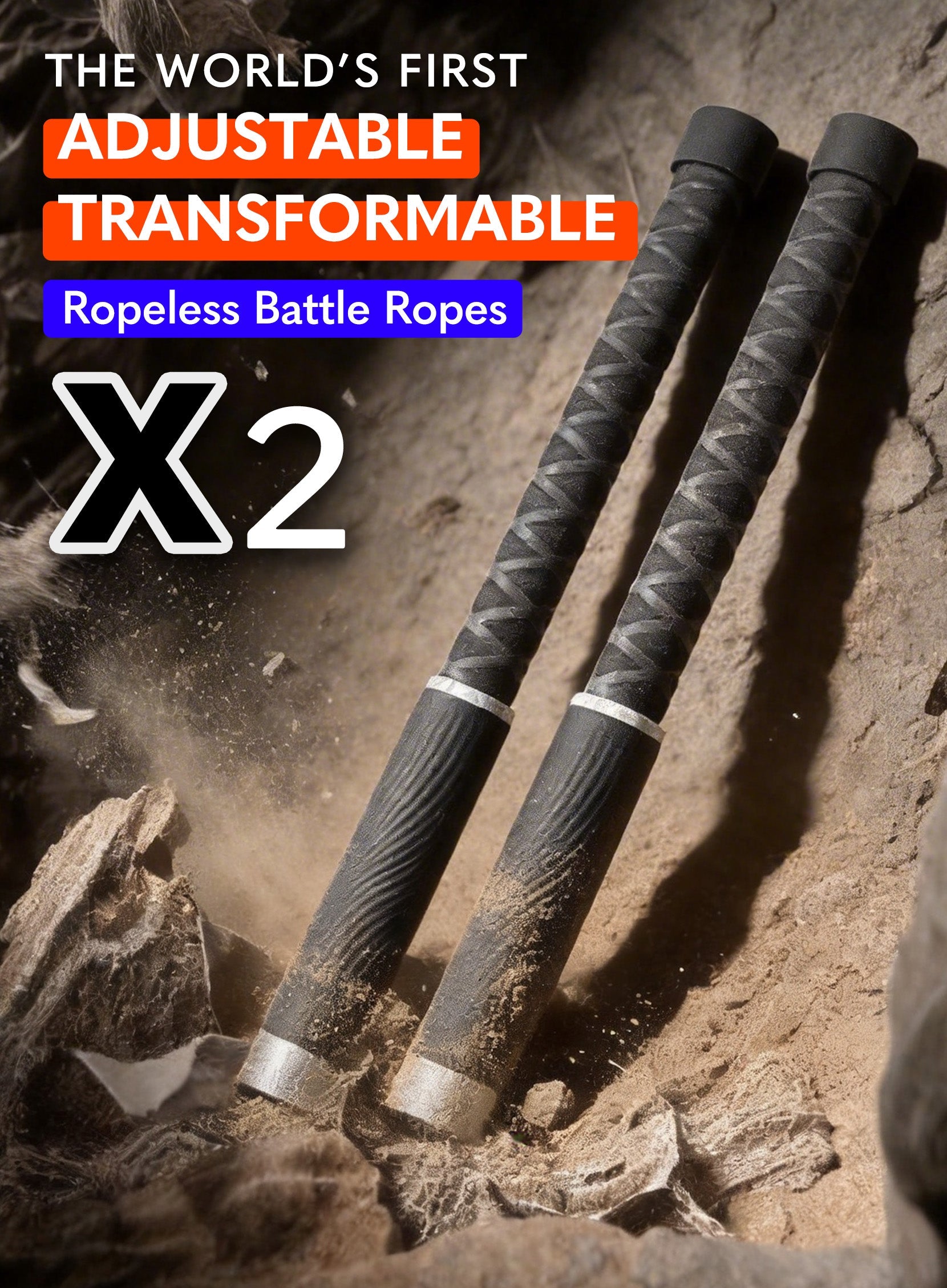 X2 Ropeless Battle Ropes – Calories Planet - The Category Creator of ...