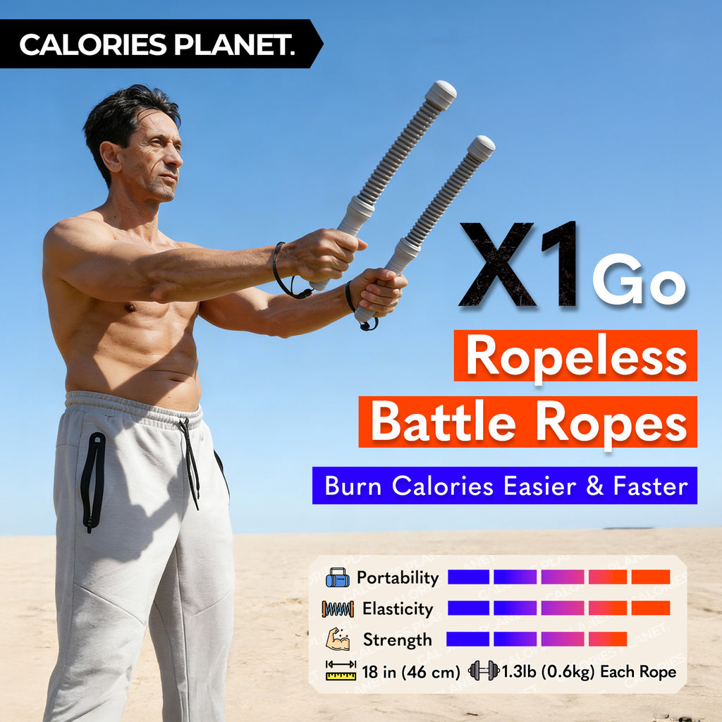 Sago Ropes X1 Go Ropeless Battle Ropes for Beginners – Calories Planet - The ...