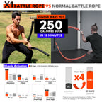 X1 Weighted Ropeless Battle Ropes