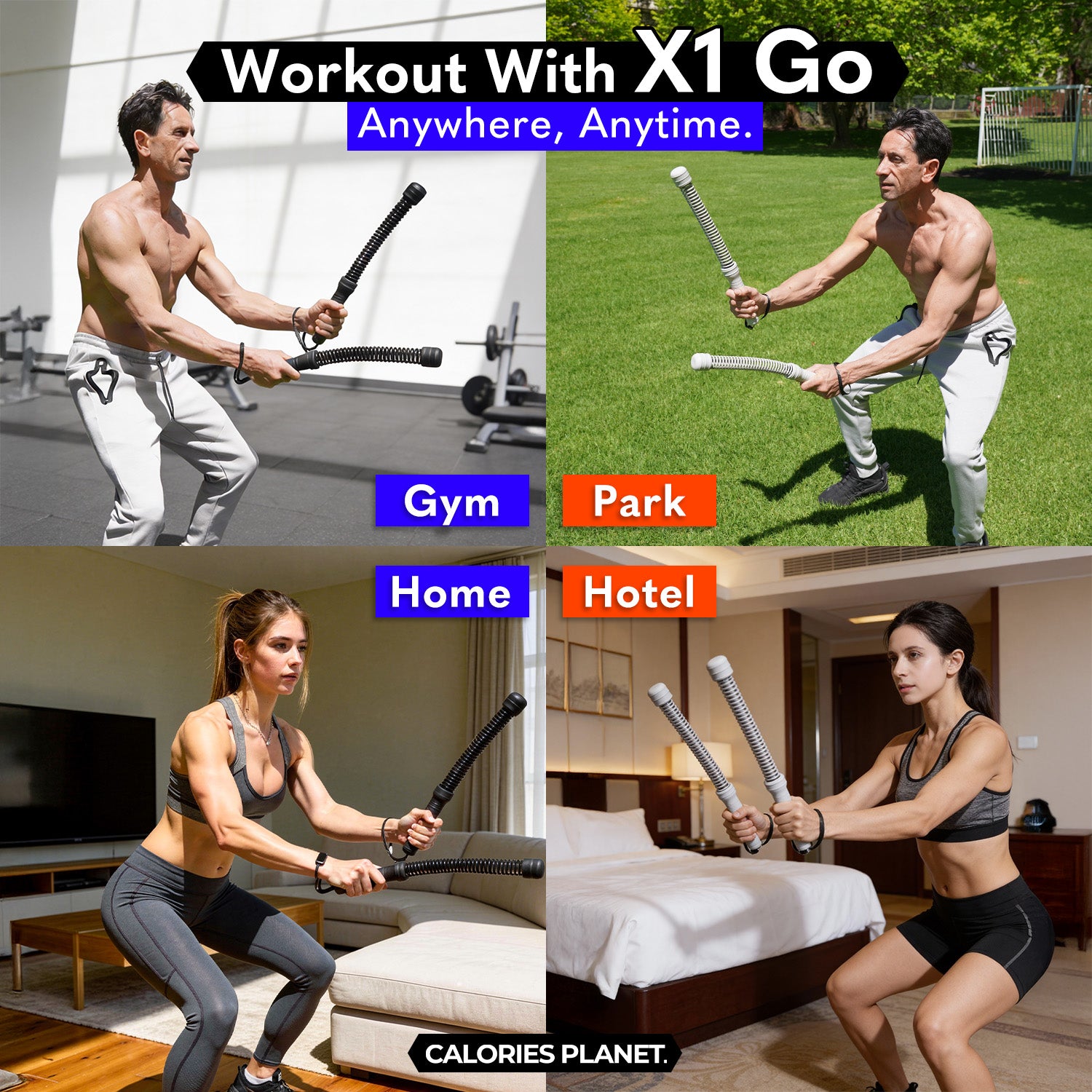 X1 Go Ropeless Battle Ropes