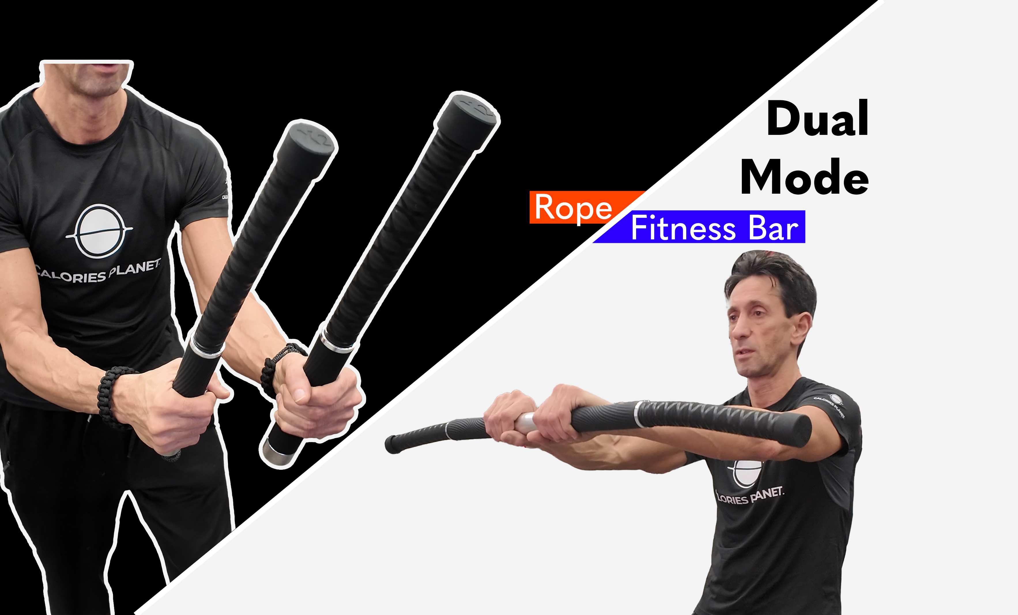 Someone Using Ropeless Battle Ropes X2 Adjustable and Transformable Ropeless Battle Ropes – Calories Planet ...
